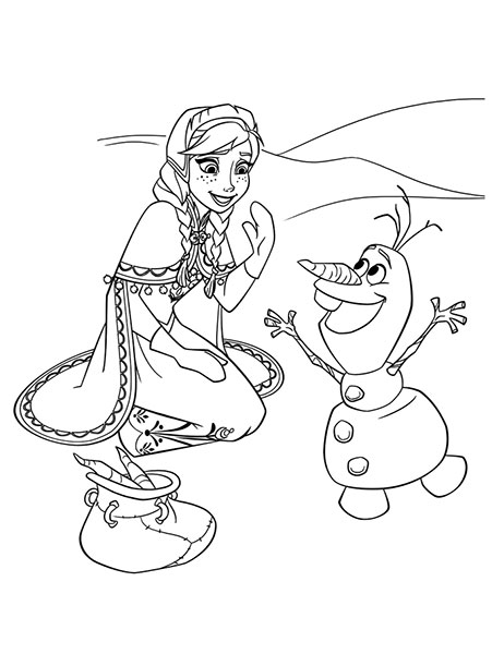 Desenhos para imprimir e pintar de Frozen